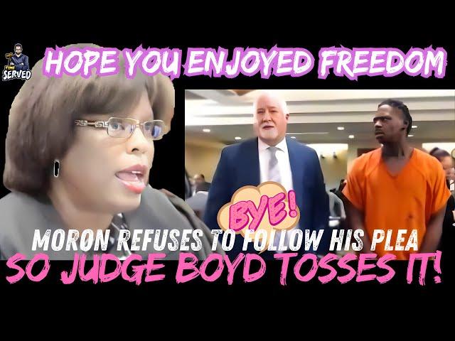 Judge Boyd Throws Out Idiot's Plea And Delivers Severe Punishment!