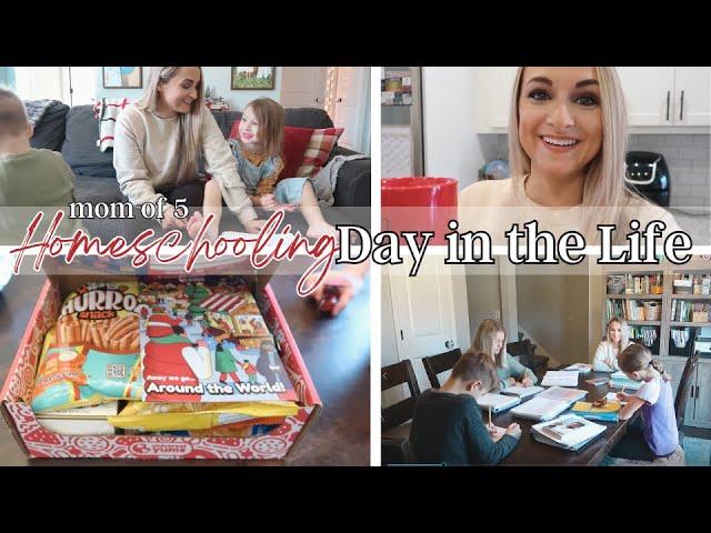 *NEW* HOMESCHOOL DAY IN THE LIFE // Mom of 5 Kids *REAL* Homeschool Day