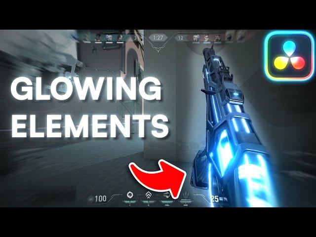 *TUTORIAL* HOW TO ADD GLOWING ELEMENTS️ | DAVINCI RESOLVE | 4K