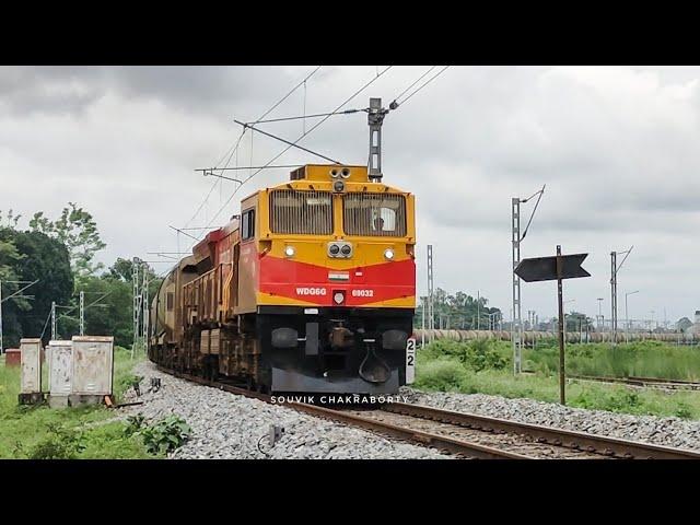 King Of DIESEL  6000 HP WDG6G Hauling BTPN Freight Train !!