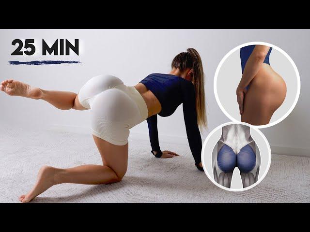 This BOOTY WORKOUT will change your ENTIRE BUTT - Grow Glute MAX, MED, MIN! No Equipment, At Home