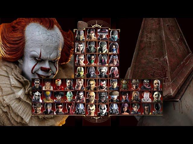 Mortal Kombat 9 - PENNYWISE & PYRAMID HEAD - Expert Tag Ladder - Gameplay @(1080p) - 60ᶠᵖˢ 