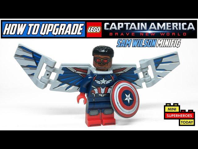 How to UPGRADE Your LEGO Captain America Brave New World Sam Wilson Minifig!