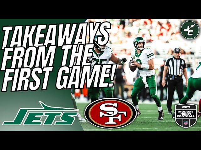 TAKEAWAYS From Week 1! New York Jets vs San Francisco 49ers! | Monday Night Football