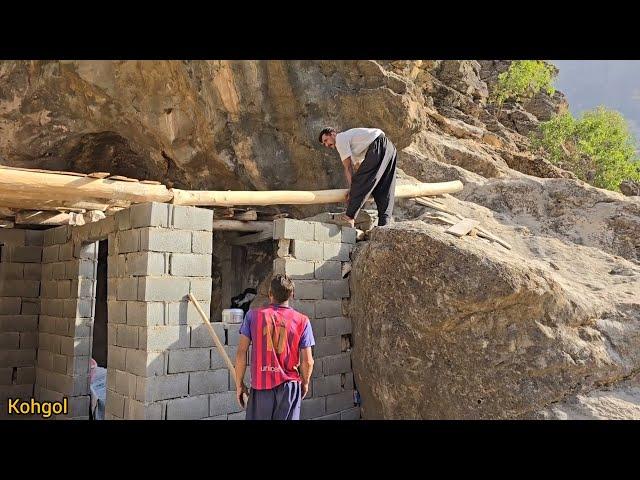 Narration of life in the cave: construction of the roof of the house and Dariush's injury