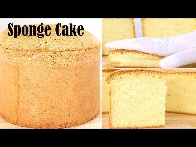 Vanilla Sponge Cake Recipe | How to Make Fluffy Vanilla Cake | Easy Sponge Cake