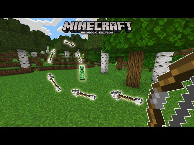 Minecraft Bedrock Auto Aim Bow | Bedrock Command Block Tutorial