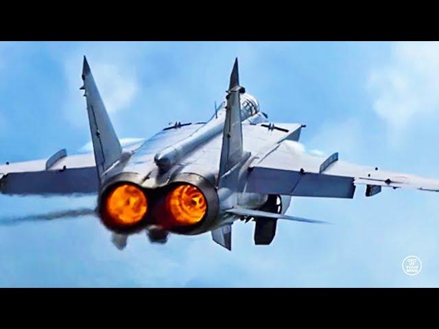 Russian MiG-31 Fighter Jet In Action