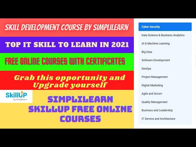 Simplilearn SkillUp Free Online Courses | SkillUp by Simplilearn | Free IT Course | #Simplilearn