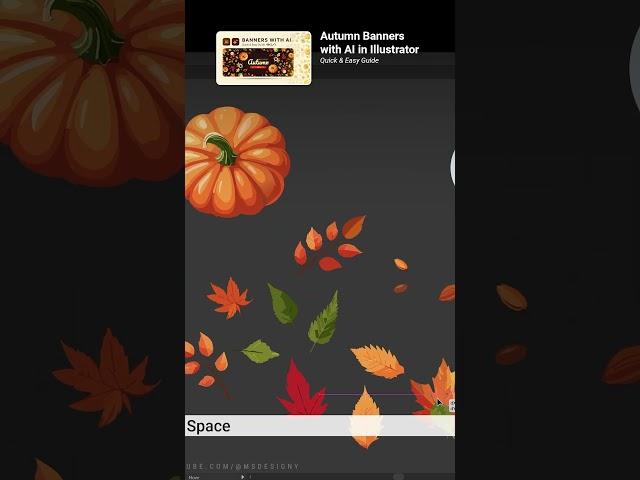 #autumn #aigenerated #adobeillustrator #vector  #design #art #bannerdesign