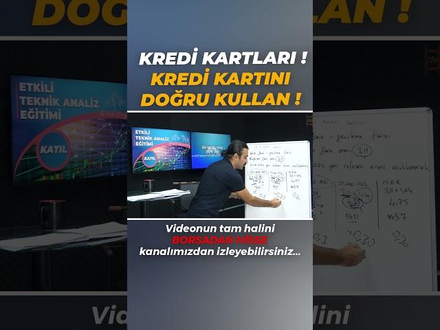 KREDİ KARTI SİZİ BATIRMASIN !  #bist #bist100 #borsa #kredikartı #banka #kredi #finans #ekonomi