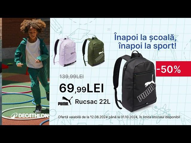 Înapoi la școală, înapoi la sport! Decathlon