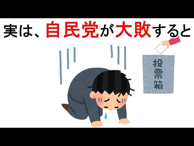 【衆議院選挙】自民党が大敗するとどうなるのか【面白い雑学】