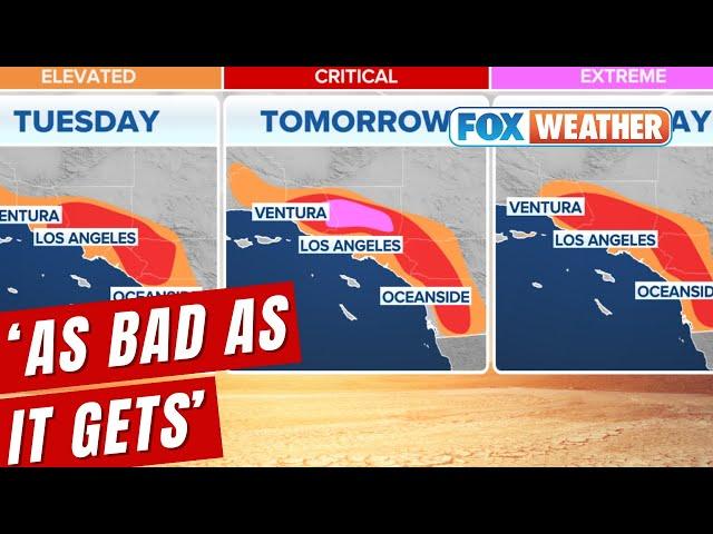 Extreme Fire Danger As Destructive Winds Tear Through California