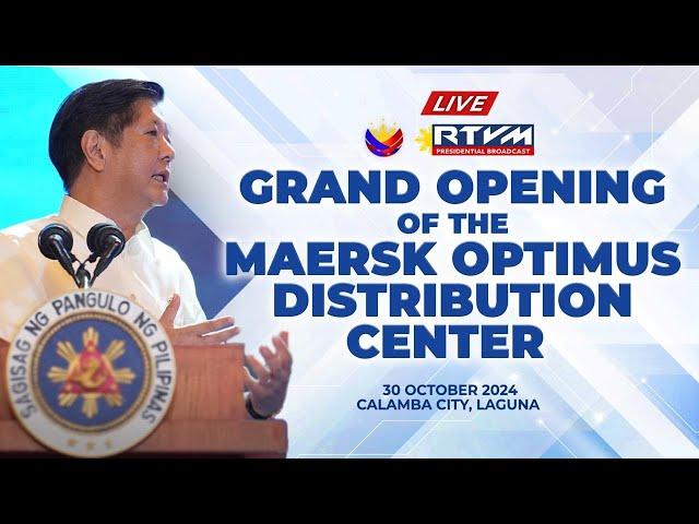 Grand Opening of the Maersk Optimus Distribution Center 10/30/2024