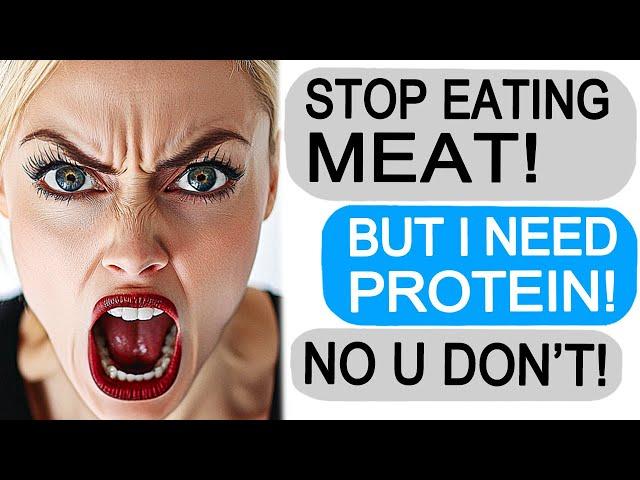 Karen Demands I Stop Eating Meat... Big Mistake! - Reddit Stories