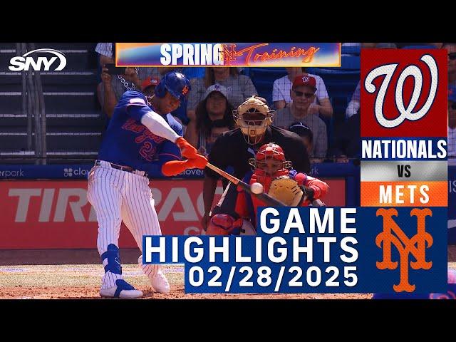 Mets vs Nationals (2/28/25) | Mets Highlights | SNY