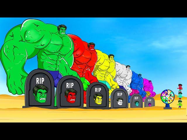 Rescue  ALL HULK COLORS Family & SPIDERMAN, SUPERMAN : Returning From The Dead SECRET - FUNNY