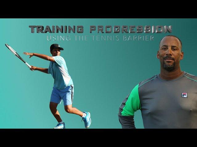 Tennis Training Progression using the barrier