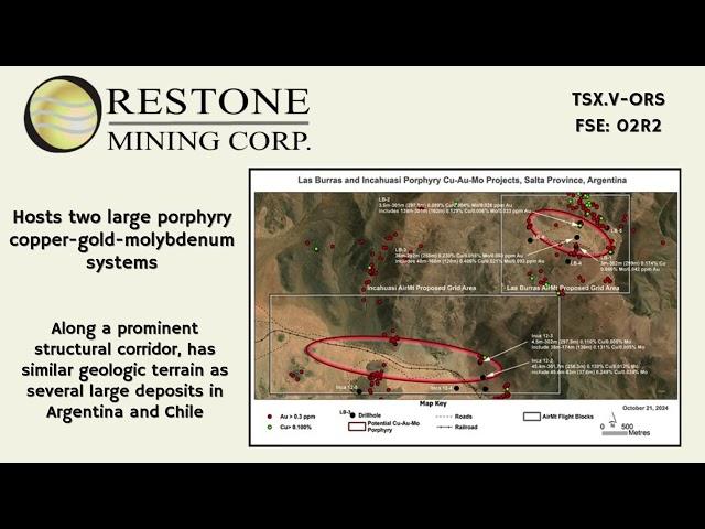 Orestone Mining Corp. Las Burras Project, Salta Province, Argentina