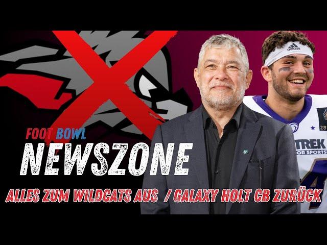 Alles zum Wildcats Aus / Pigrome im Interview / Galaxy holt Cornerback zurück - Foot Bowl Newszone