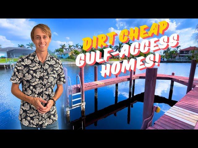 AFFORDABLE WATERFRONT GULF-ACCESS Homes for Sale in Cape Coral Florida!