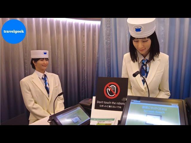 I Spent a Night at World's First Robot Hotel in Tokyo Japan