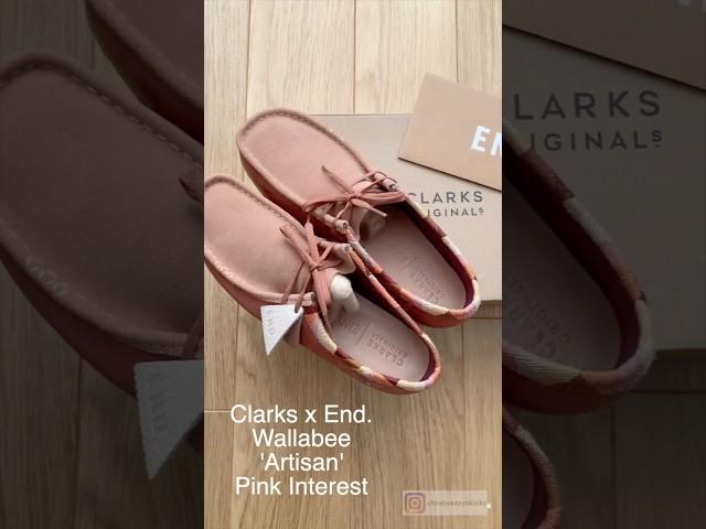 Clarks Wallabees x End. Artisan - Pink Interest#clarks #wallabee #onfeet #shorts