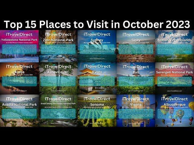 iTravelDirect - Top 15 Places to Visit in October 2023