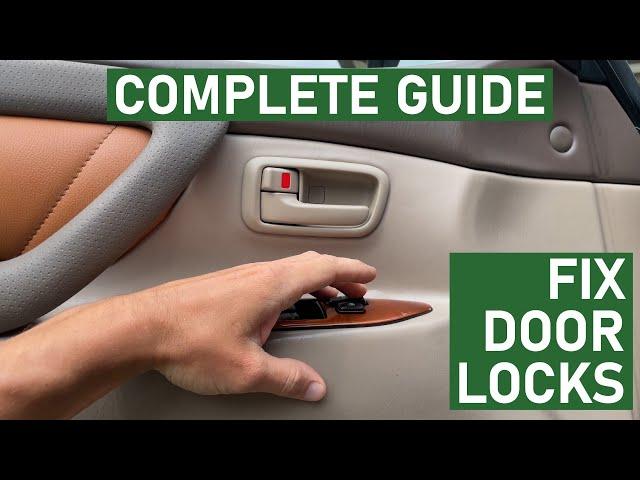 How to Fix Car Door Lock Actuator $5 - Repair Replace Weak Locks - Land Cruiser LX470 Toyota Lexus