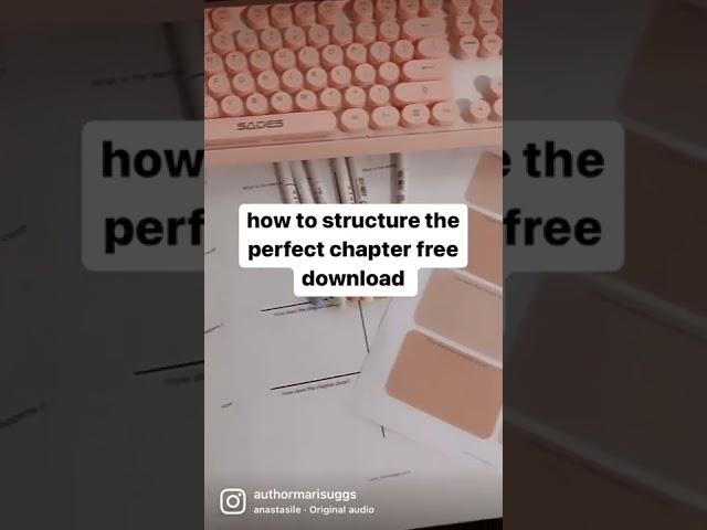 Write the Perfect Chapter Using This