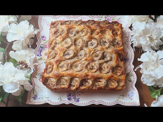 Банановый пирог. Banana cake. 