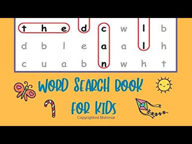 Sight Words Word Search Book for Kids