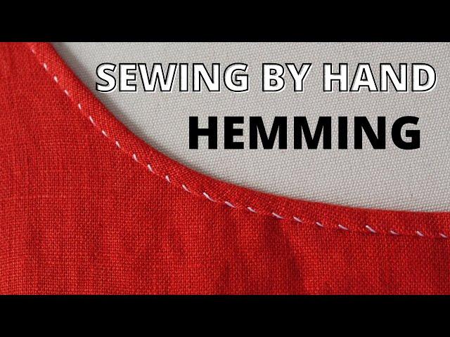 Hand Sewing Tutorial (RIGHT HANDED): Hemming Stitch aka Felling