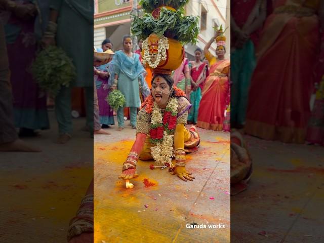 Telangana Bonam Rakesh Sigam at Hyderabad bonalu 2025 #shorts
