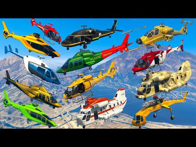 GTA V: Every Helicopters Test Flight Gameplay