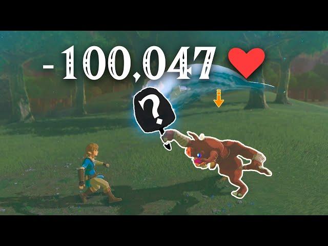 What's The MOST DAMAGE YOU can Take in ONE Hit? | Zelda Botw