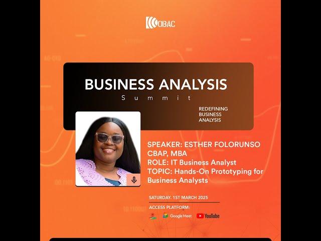 DOBAC BUSINESS ANALYSIS SUMMIT 2025 | ESTHER FOLORUNSO