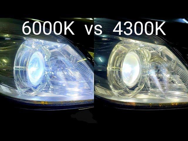 Which xenon to choose? 4300K vs 6000K on the example of Mercedes w212