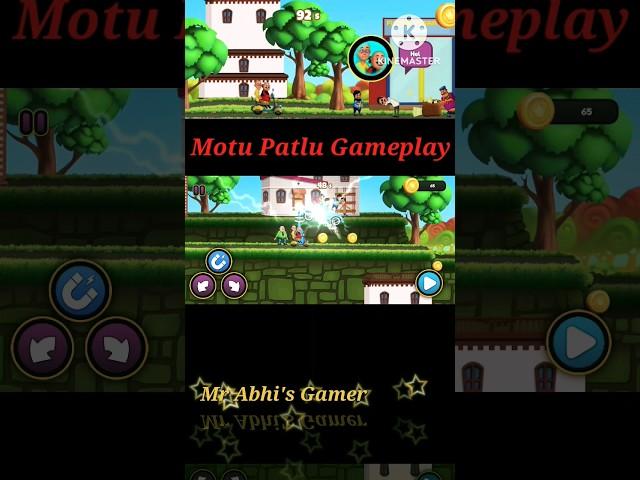 Motu Patlu Gameplay 1st time gameplay in youtube for Mr Abhi's Gamer  #shorts