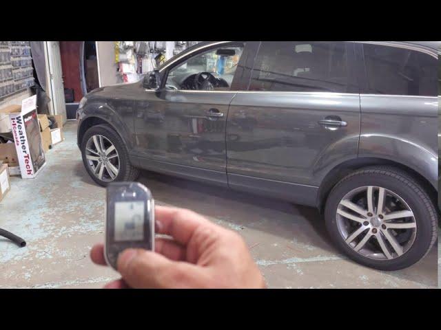 Audi q7 2013 remote starter installation by CSI Car systems installation