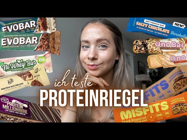 XXL PROTEINRIEGEL TEST (+ vegan) - Evo, Barebells, Rocka, Misfits, Koro, DM,... // annrahel