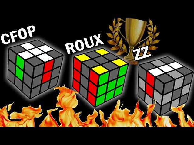 The BEST Speedcubing Method? [CFOP/ROUX/ZZ] Comparison