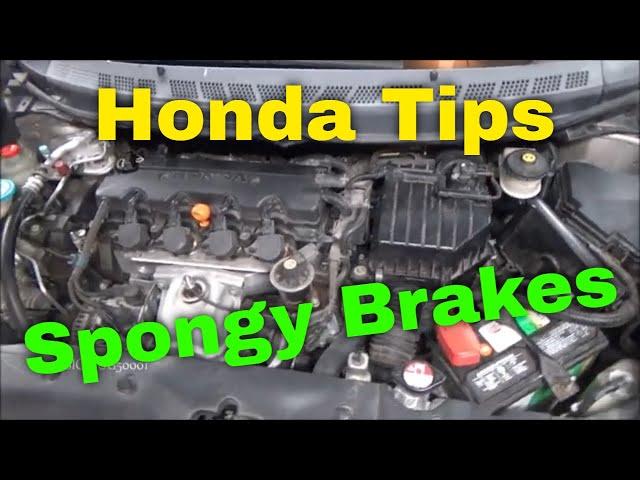 Honda Tips: Spongy Brake Pedal