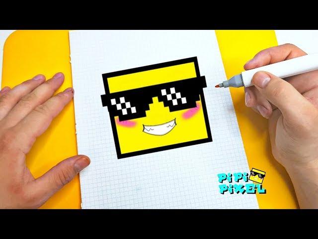 ЗНАЧОК канала  PI PI PIXEL ! РИСУНКИ ПО КЛЕТОЧКАМ ! КАК НАРИСОВАТЬ PIXEL ART