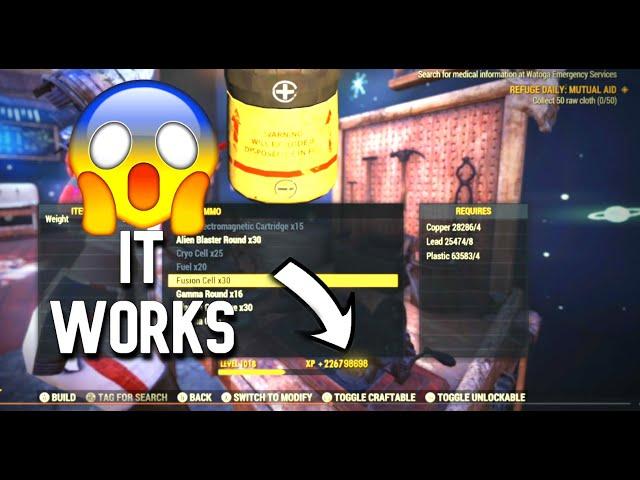 *NEW* Fallout 76 Xp Glitch Working Season 20 (SO EASY)