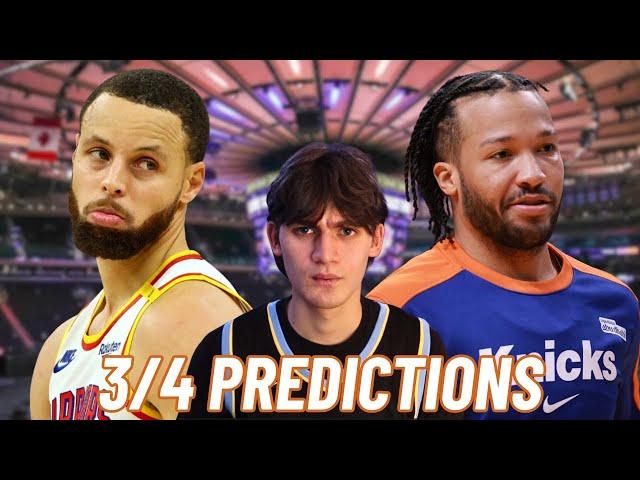 NBA PREDICTIONS & BEST BETS 3/4!