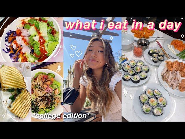 COLLEGE WHAT I EAT IN A DAY  healthy & realistic