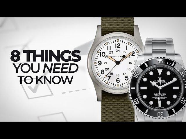 8 Things You NEED to Know About Watches - A Crash Course to Watches