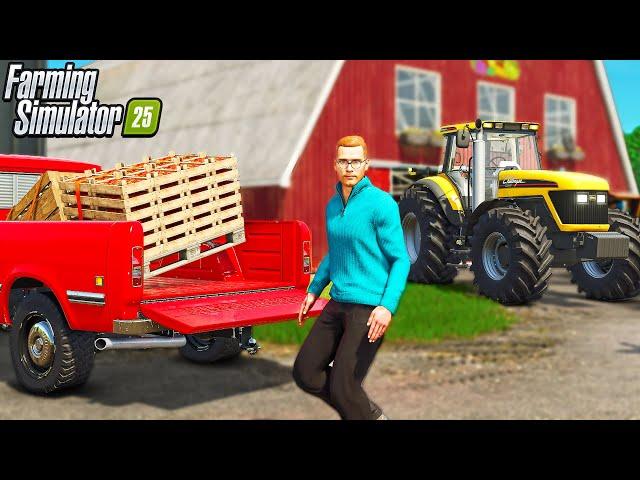 FARMIN’ for PROFIT in our ABANDONED TOWN! Farming Simulator 25